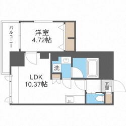 桜川駅 徒歩7分 4階の物件間取画像